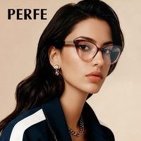 MM 81636 Lunettes de soleil polarisées de luxe 2 en 1 européennes et américaines, anti-lumière bleue, monture épaisse colorée, ensemble pour femmes TikTok