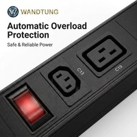Bloc d'alimentation PDU personnalisé pour montage en rack IEC, 8 prises, 19 pouces, pour armoire réseau