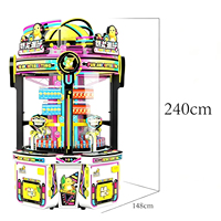Nailong Trendy Play Machine de jeu à levier pour 4 joueurs, Boîte mystère Pen 4 Channels, Bonus garanti, Prix JP, Divertissement magique