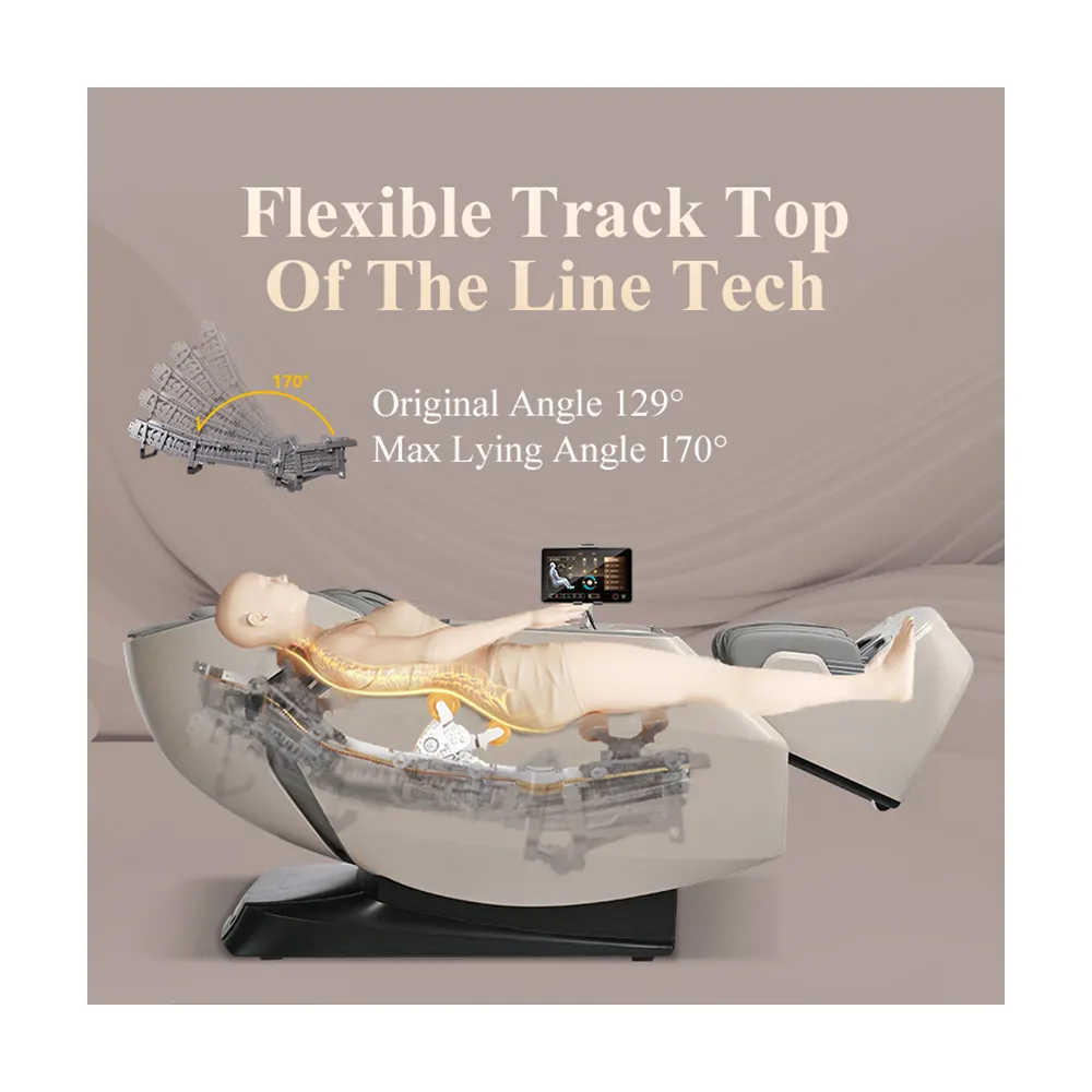 Bohe Factory zero gravity Luxury Flexible track 3D Flexible massage chair 4D for OEM CB
