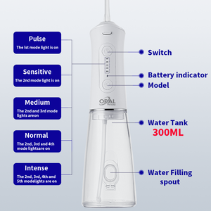 OEM NEW IPX7 irrigatore orale portatile per acqua dentale ricaricabile a getto d'acqua dentale dispositivo per la pulizia orale dei denti - Product Image 5