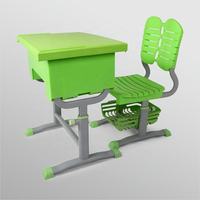 Chaise de bureau scolaire moderne et économique avec panneaux en plastique épais et structure en acier, hauteur réglable, pour salles de classe primaires et secondaires, et chambres.