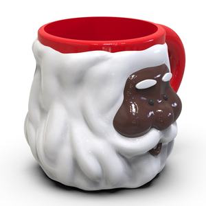 Tasses à café en porcelaine 3D personnalisées pour les fêtes, vente en gros, tasses à lait créatives en céramique, mignonnes, dessin animé, Noël, <span class=keywords><strong>homme</strong></span> <span class=keywords><strong>africain</strong></span> noir, Père Noël - Product Image 2