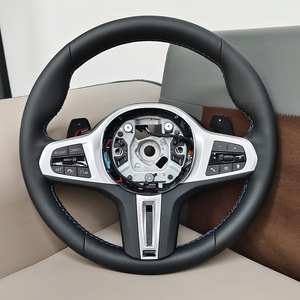 พวงมาลัยรถยนต์หุ้มหนังแท้แบบกำหนดเอง SENCH สำหรับ <span class=keywords><strong>BMW</strong></span> <span class=keywords><strong>G10</strong></span> G20 G30 - Product Image 2