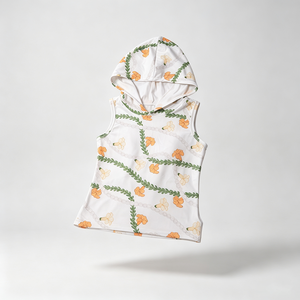Sudadera con capucha personalizada de fábrica A26-17 para niña pequeña, chaleco con capucha de algodón/fibra de bambú para bebé. - Product Image 4