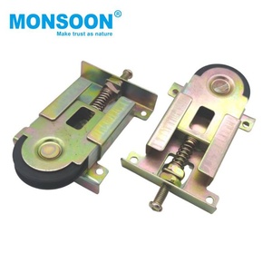 Rueda de Puerta Corredera de Aluminio con Rodamiento de Rodillos de Nailon, Rodillo de Plástico para Puerta Corredera, Ruedas Colgantes para Puerta Corredera - Product Image 1