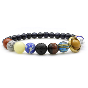 Nueva gran oferta Welwish Children's Stone Star Galaxy <span class=keywords><strong>pulsera</strong></span> ocho pulseras planetarias para aniversario - Product Image 6