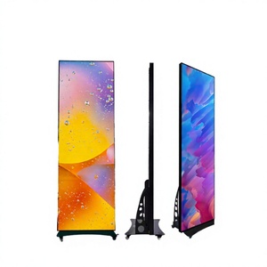 Pantalla LED portátil plegable P1.2 P1.5 P2.5 GOB, soporte digital para póster, adecuada para publicidad en centros comerciales - Product Image 1