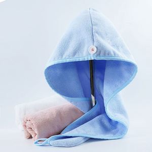 Serviette de bain en microfibre à double couche pour sécher les cheveux, fournie directement par l'usine - Product Image 1