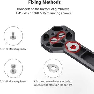 Empuñadura Lateral de Aluminio SmallRig Compatible con DJI Ronin-S/SC/RS <span class=keywords><strong>2</strong></span>/RSC <span class=keywords><strong>2</strong></span>/RS 3/RS 3 <span class=keywords><strong>Pro</strong></span>/RS 3 Mini y para <span class=keywords><strong>ZHIYUN</strong></span> <span class=keywords><strong>Crane</strong></span> 2S/<span class=keywords><strong>2</strong></span>/V2 y para MOZA - Product Image 4