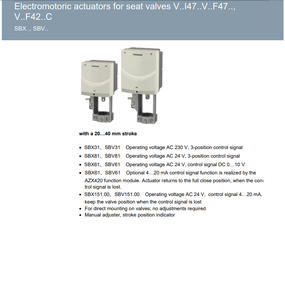 Actuador SKD, SBV61, carrera de 40 mm, fuerza de accionamiento de 1600 N, CA 24 V, actuador eléctrico ajustable - Product Image 5