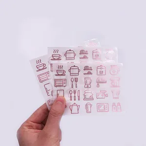 Waterproof Personalized Foiled Mini Stickers Printing Custom Kiss Cut Planner Sticker