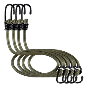 GSD Cordons élastiques d'extérieur avec crochets pour le <span class=keywords><strong>camping</strong></span> et le voyage Cordon élastique avec boucle Extrémité robuste pour l'extérieur et le <span class=keywords><strong>camping</strong></span> - Product Image 1