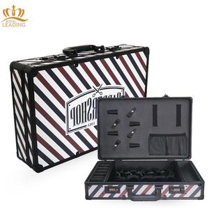 Maletín de Transporte de Alta Calidad para Suministros de Barbería para Estilistas y Barberos Caja de Herramientas de Aluminio Dorado - Product Image 4
