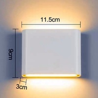 Applique murale LED double tête moderne et minimaliste AC85-265V, étanche IP65 pour extérieur, intérieur, cour, hôtel, appartement, villa, décoration