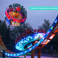 Nouveau jeu Flying UFO Outdoor Thrilling Amusement Adventure Park Extreme Attraction Flying Disco Flying UFO for Kids and Asults
