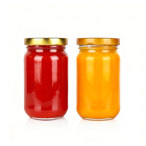 235 毫升 8 盎司无铅玻璃食品罐头罐果酱辣椒油蛋黄酱蜂蜜可可包装罐带盖 - Product Image 2