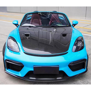 Nouveau kit de pare-chocs avant en fibre de carbone pour 718 Boxster Cayman 2016-2024 - Fixation par boulons, ajustement universel - Product Image 3