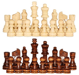 3.1inch King Figures Wooden <strong>Chess</strong> Pieces Tournament Staunton Wood Chessmen for Children's <strong>Chess</strong> Board <strong>Clocks</strong> Boxes - Product Image 3