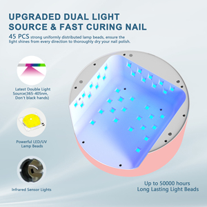 Wireless 54w Uv <strong>Nails</strong> Lamp Rechargeable Cordless <strong>Nail</strong> Dryer Portable Uv Led Light Lamps With Metal Base for Salon &amp; Home - Product Image 4