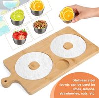 Meilleure vente usine : Ensemble de saupoudreuse à sel pour margarita moderne, personnalisable et écologique, avec plateau de saupoudrage et outil de barman en bois pour bars