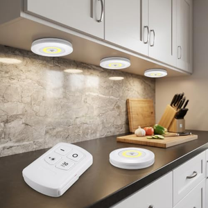Modern Dimmable Battery Cabinet Bottom <b>Light</b> with Remote Control COB LED Wall-Mounted Bedroom Night <b>Light</b> up <b>Shade</b> - Product Image 5
