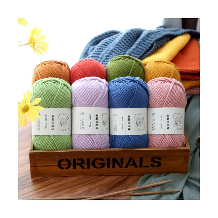 New Arrival Hand Knitting Sweater Scarf Wool Material Crochet Knitting Fiber Yarn