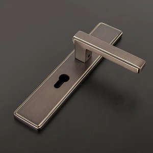 Chinese Manufacturer Black Knob Interior Wooden Locks Sets Bedroom Glass Lock Handle Door Handles Luxury - Product Image 6