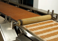 Volledig automatische chocolade Pocky stick biscuitmachine, productielijn voor finger biscuits, biscuitmachine