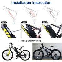 Batterie de vélo électrique Wallenpower 52V20Ah avec BMS 40A, cellules Samsung 21700 Hailong, compatible Bafang 500W 750W 1000W pour E-bike - Stock UK
