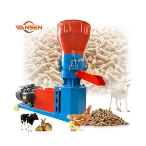 Máquina de fabricación de pellets de alimento para aves de corral y cabras de alta eficiencia para alimento para ganado