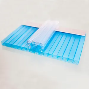 Lembar atap plastik bening 25mm polikarbonat, makrolon polarbonato