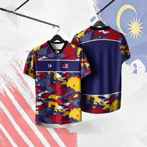 Design personalizzato del modello bandiera giorno dell'indipendenza t-shirt sportiva estiva da uomo t-shirt personalizzata logo e Design bandiera nazionale - Product Image 3