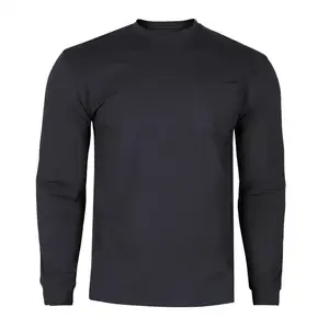 Wholesale Black Mechanic Knit Breathable FR Stretch Welding Stretch FRC Shirt Fire Retard Flame Resistant Tee Shirt