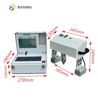 Máquina de Marcado por Micropercusión de Escritorio HRC 92, Grabador Neumático de Metal de 120x40 mm para Códigos VIN, Números de Serie, Marcado de Etiquetas de Acero Inoxidable