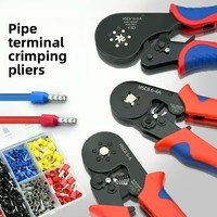 Ensemble de pinces à sertir à quatre faces pour bornes de tubes européennes HSC8 6-4A