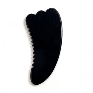 Gua Sha <b>Scraping</b> Massage Face Black Obsidian Jade Guasha <b>Board</b> Scraper Tool Natural Jade - Product Image 2