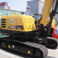 Mini-excavatrice CE 0,15 m et 5 tonnes SY50U PLC 35,5 kW, forte puissance de creusement, brise-roche, tarière, grappin, lame de bulldozer, Euro5