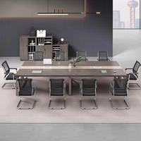 Mobilier de bureau moderne et luxueux et haut de gamme ensemble table et chaises de réunion en bois pour les conférences et les réceptions dans les écoles et les hôtels