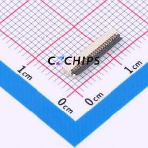 FPC-0.5FX-22PWBH10 FFC/FPC Connector SMD,P=0.5mm,Horizontal Mount Connector Flip Cover Type Bottom Contact 22P 0.5mm - Product Image 1