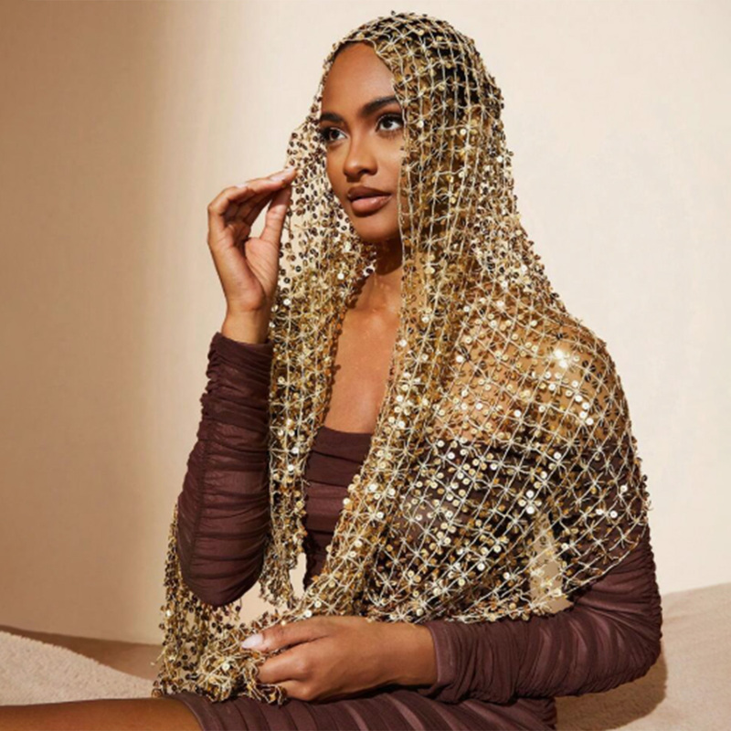 Sequin Lightweight Spring Shawl Wraps for
