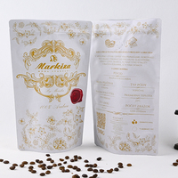 Emballage alimentaire personnalisé 250g 500g 1lb Sac à fond carré à soufflet latéral Sacs à café avec valve pour aliments pour animaux de compagnie
