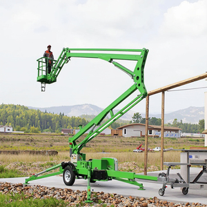 8-18M Faltbare Gelenk-Anhänger-Hubarbeitsbühne, abschleppbare Teleskop-Hubarbeitsbühne, 200KG Traglast - Product Image 2