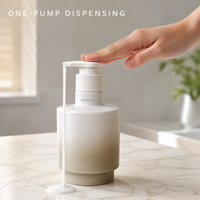 Bouteille pompe vide en PET de 300 ml pour gel douche, shampoing, lotion, distributeur de cosmétiques, vente en gros avec logo personnalisé
