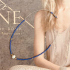 Bracelet en gros style bohème avec gravier de cristal naturel, perles de verre et perles de culture d'eau douce faites à la main, collier ras-du-cou pour femme, cadeau d'été pour la plage