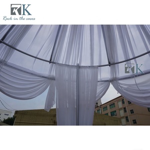 Kit de Decoración para Bodas, Soporte Redondo Portátil para Cortinas de Chifón Blanco - Product Image 5