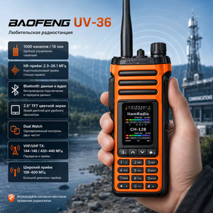 Baofeng BFUV-36 Talkie-walkie analogique 10W VHF UHF Radio amateur 2500-3000mAh Portée 0-20km USB-C Noir - Product Image 6