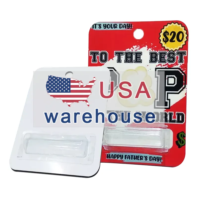 US Warehouse sold out 150x100mm one-side sublimation blanks MDF CASH CARD with plastic money holder for gift card