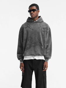 Felpa con Cappuccio in Cotone Oversize Unisex con Stampa 'Little Angel Cupid' Stile Streetwear Effetto Vissuto - Product Image 6