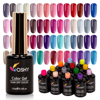 Vernis à ongles gel UV LED 252 couleurs 12ml Marque Privée Sans HEMA Facilement dissolvable Résine UV durcissable certifiée CE Couche de base et de finition